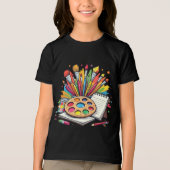 Creative crew art class Tri-Blend shirt (Voorkant)