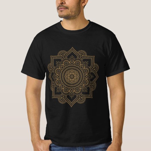 Creative Decorative Gold Design T-shirt (Voorkant)