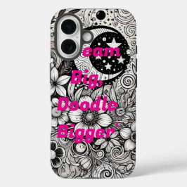 Creative Doodle Art Phone Case – Uniek handgeteken