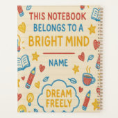 Creative Doodle Notitieboek – Bright Mind Journal  (Achterkant)