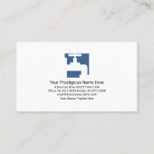 Creative Downtown City Skyline Gold Faucet Plumber Visitekaartje (Achterkant)