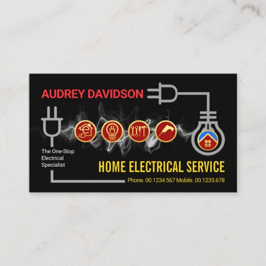 Creative Electric Lightning Circuit Board Visitekaartje (Voorkant)