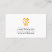 Creative Electrical Bulb Filament Visitekaartje (Achterkant)