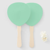Creative Expression Seafoam Green Paddle Handwaaier (Voorkant en achterkant)