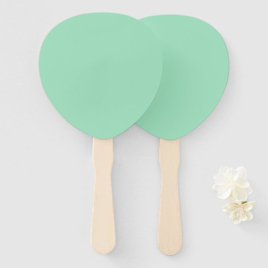 Creative Expression Seafoam Green Paddle Handwaaier (Voorkant en achterkant)