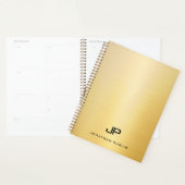 Creative Faux Gold Moderne Monogramme Nom Texte (Devant avec enveloppe)