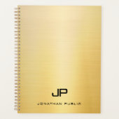 Creative Faux Gold Moderne Monogramme Nom Texte (Devant)