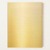 Creative Faux Gold Moderne Monogramme Nom Texte (Dos)