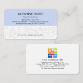 Creative Financial Numbers Design Visitekaartje (Voorkant / Achterkant)