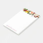 Creative Floral Sjabloon Waterverf Bloemen Modern Post-it® Notes (Schuin)