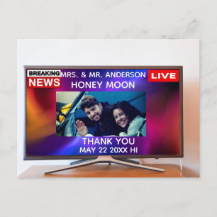 Creative foto bedankt briefkaart