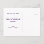 Creative foto bedankt briefkaart (Achterkant)