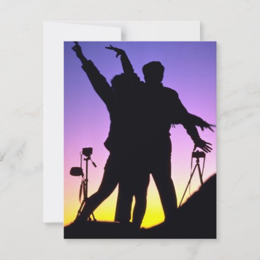 CREATIVE FUN COUPLE JUBILEUM PARTY INVITATION KAART (Voorkant)