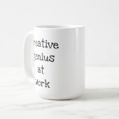 Creative Genius au travail Mug (Devant gauche)
