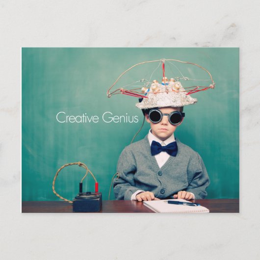 Creative Genius-Design Briefkaart (Voorkant)