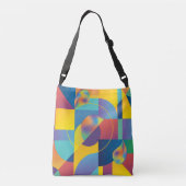 Creative Geometric: Abstract  Hoesje. Crossbody Tas (Achterkant)