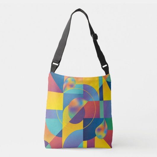 Creative Geometric: Abstract  Hoesje. Crossbody Tas (Voorkant)
