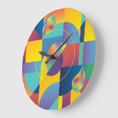 Creative Geometric: Abstract Hoesje. Grote Klok (Hoek)