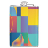 Creative Geometric: Abstract  Hoesje. Heupfles (Achterkant)