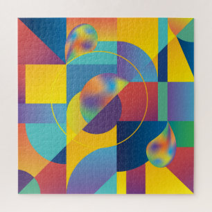Creative Geometric: Abstract Hoesje. Legpuzzel