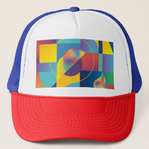 Creative Geometric: Abstract Hoesje. Trucker Pet