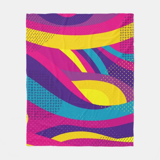 Creative geometric colorful bright background with fleece deken (Voorkant)