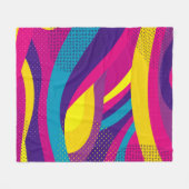 Creative geometric colorful bright background with fleece deken (Voorkant (Horizontaal))
