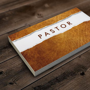 Creative gescheurd papier  Pastor Visitekaartje