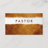 Creative gescheurd papier  Pastor Visitekaartje (Voorkant)