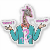 Creative Giraffe-Sticker Sticker (Voorkant)