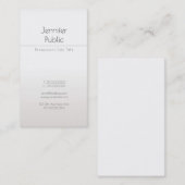 Creative Glam Faux Silver Modern Professional Luxe Visitekaartje (Voorkant / Achterkant)