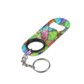 Creative Glas in lood Mosaic Mini Flessenopener (Achterkant Gekanteld)