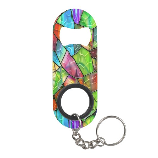 Creative Glas in lood Mosaic Mini Flessenopener (Achterkant)