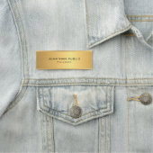 Creative Gold Background Sjabloon Moderne elegant Naamplaatje (In situ)