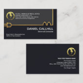 Creative Gold Building Power Cable-elektricien Visitekaartje (Voorkant / Achterkant)