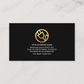 Creative Gold Electricia Bulb Electrical Service Visitekaartje (Achterkant)