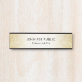 Creative Gold Glitter Moderne Sjabloon Elegant Deurbordje (Voorkant)