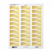 Creative Gold Moderne, eenvoudige Sjabloon Etiket (Full Sheet)