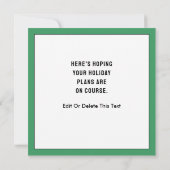 Creative Golf Kerst Kaart (Achterkant)