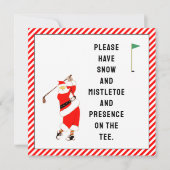 Creative Golf Kerst Kaart (Voorkant)