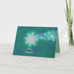 Creative Green Composed Sneeuwvlokken Compleet Gra Feestdagen Kaart