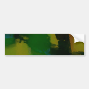 Creative Green Yellow Abstract Bumpersticker