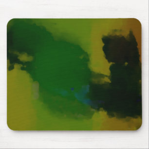 Creative Green Yellow Abstract Muismat