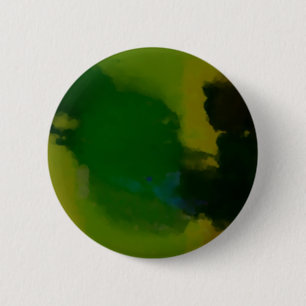 Creative Green Yellow Abstract Ronde Button 5,7 Cm