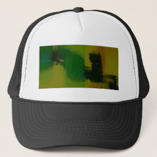 Creative Green Yellow Abstract Trucker Pet