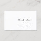 Creative Handgeschreven het Moderne Manuscript van Visitekaartje (Achterkant)