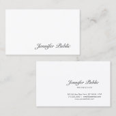 Creative Handgeschreven het Moderne Manuscript van Visitekaartje (Voorkant / Achterkant)