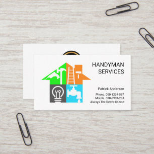 Creative Handyman Tools Building Visitekaartje
