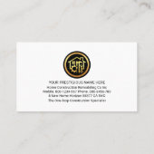 Creative Handyman Tools Building Visitekaartje (Achterkant)