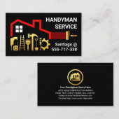 Creative Handyman Tools Home Reparatie Visitekaartje (Voorkant / Achterkant)